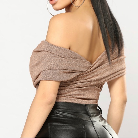 Fashion nova Bodysuit - Rose Gold size Small - Picture 3 of 3